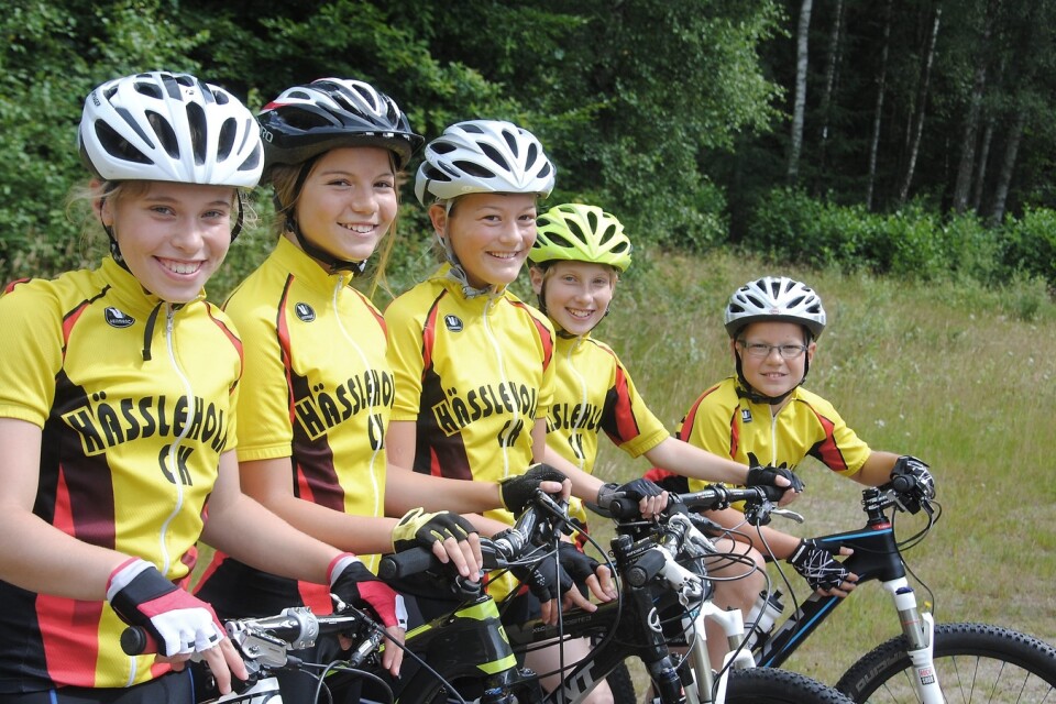 Unga mountainbikecyklister Hässleholms Cykelklubb