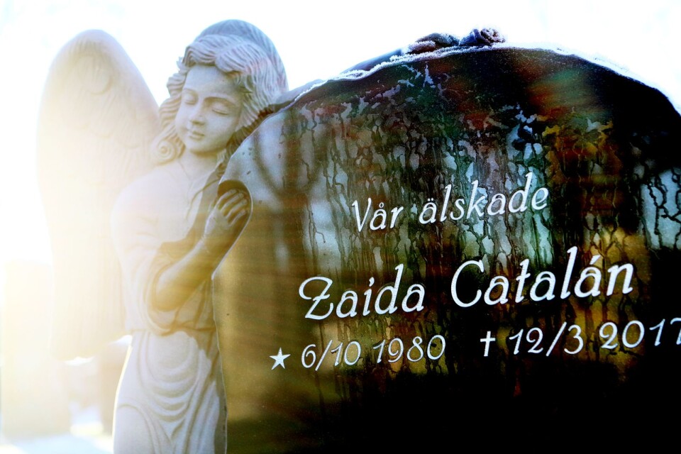 Zaida Cataláns grav på Öland.