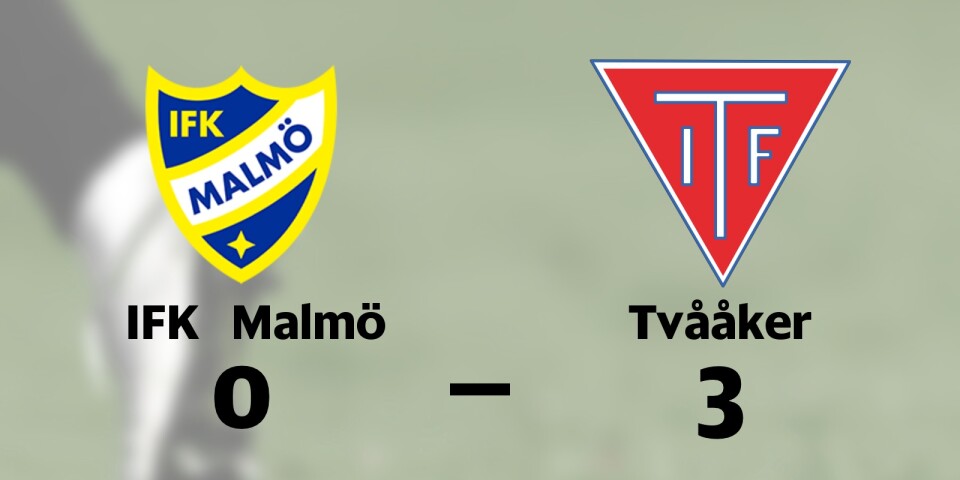 Tvååker segrare borta mot IFK Malmö