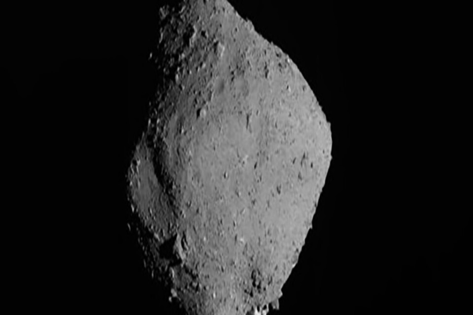 Asteroiden Ryugu, på en bild tagen av sonden Hayabusa-2 i november 2019. Arkivbild.