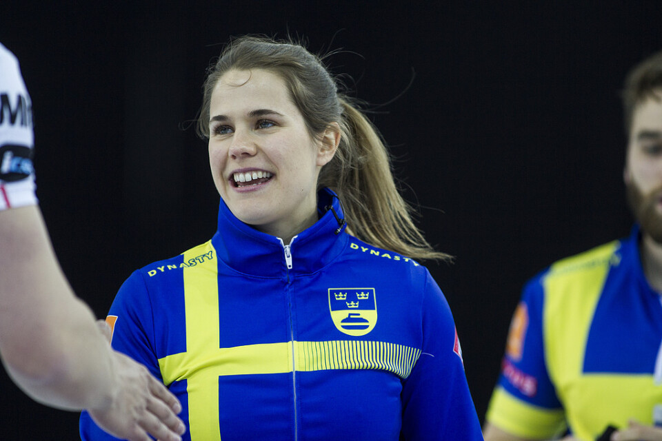 Lag Anna Hasselborg får spela i hemma-EM efter segern mot lag Isabella Wranå. Arkivbild.