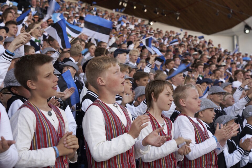 Körsång var en viktig del i de baltiska staternas frigörelse från Sovjetunionen. Bilden är från Estland 2019 och visar ett firande av sångtraditionen som blev avgörande för landets framtid.