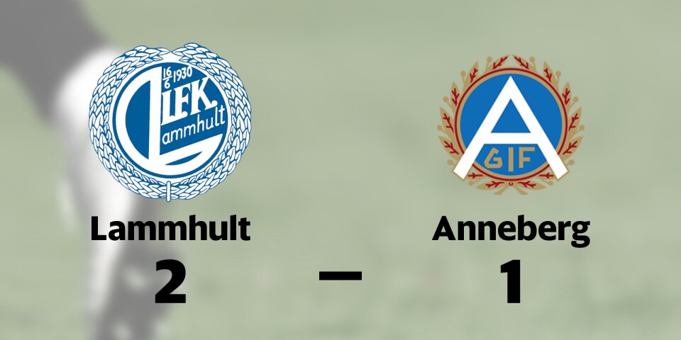 Lammhult vann på hemmaplan mot Anneberg