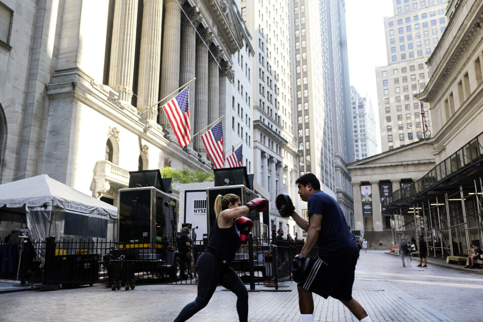 New York-börserna stiger inledningsvis. Arkivbild.