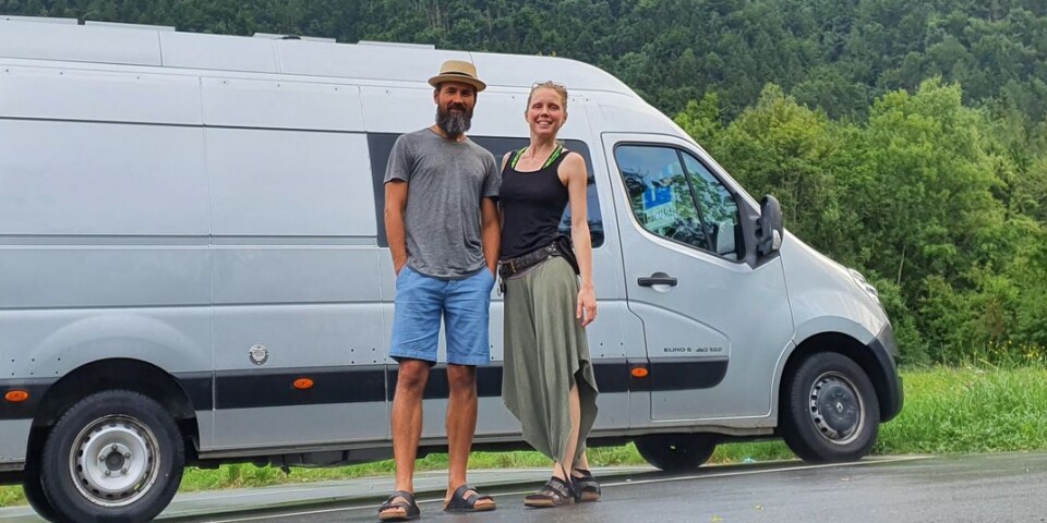 Eira och Fabio bor på sex kvadratmeter – i en van