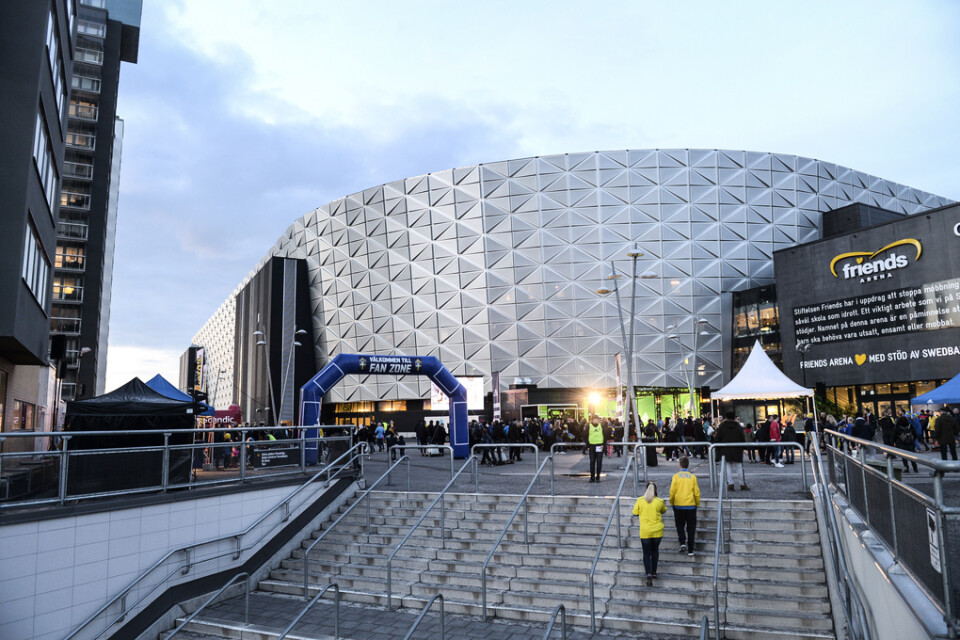 Friends arena är tänkt som finalarena under EM-slutspelet 2025. Arkivbild.