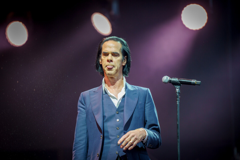 Nick Cave på Øyafestivalen i Oslo i fjol. Arkivbild.
