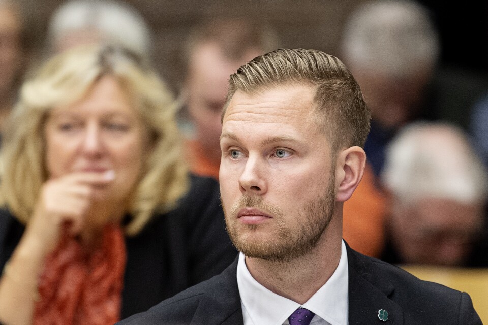 Andreas Olsson (C), gruppledare för Centerpartiet i Växjö.