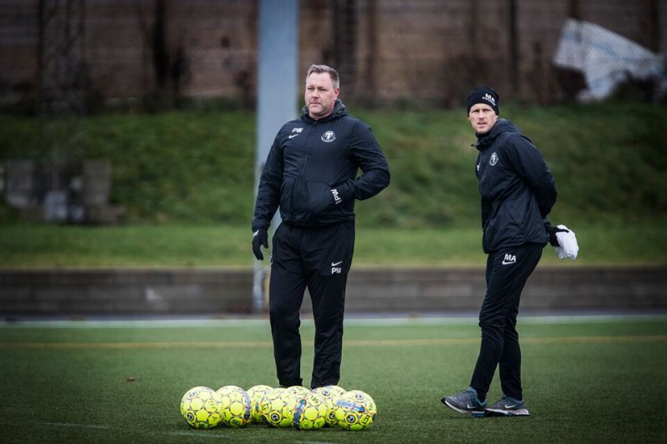 Huvudtränaren Patrick Winqvist och assisterande tränaren Magnus Andersson har nu ett träningsläger att planera.