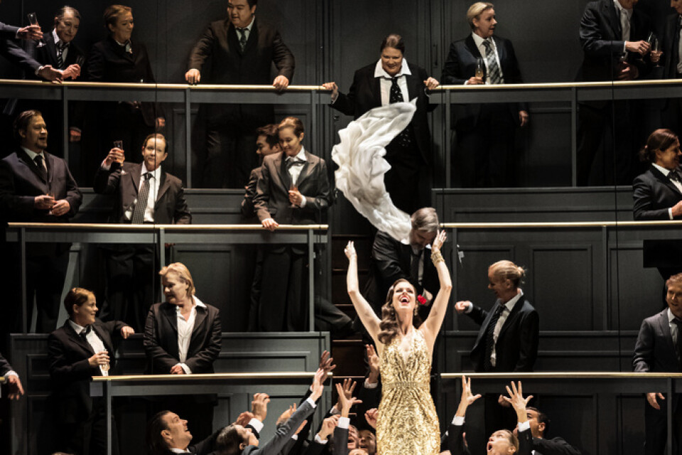 Ida Falk Winland spelar Violetta i "La Traviata" på Kungliga Operan i Stockholm. Pressbild.