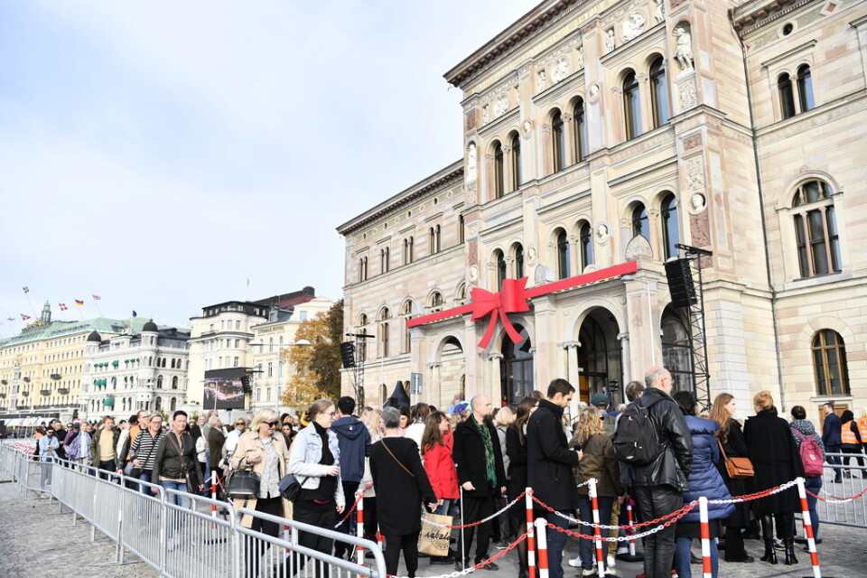 Lördagen den 13 oktober 2018 återinvigdes Nationalmuseum i Stockholm med pompa och ståt efter att sedan 2013 ha varit stängt för en omfattande renovering. Arkivbild.