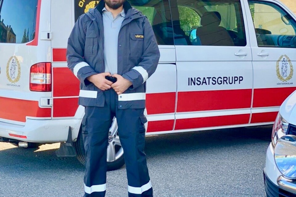 Ibrahim Abwini from Glimåkra has trained as a security guard in Boden. ”Now I’m just longing to come home and start working”.