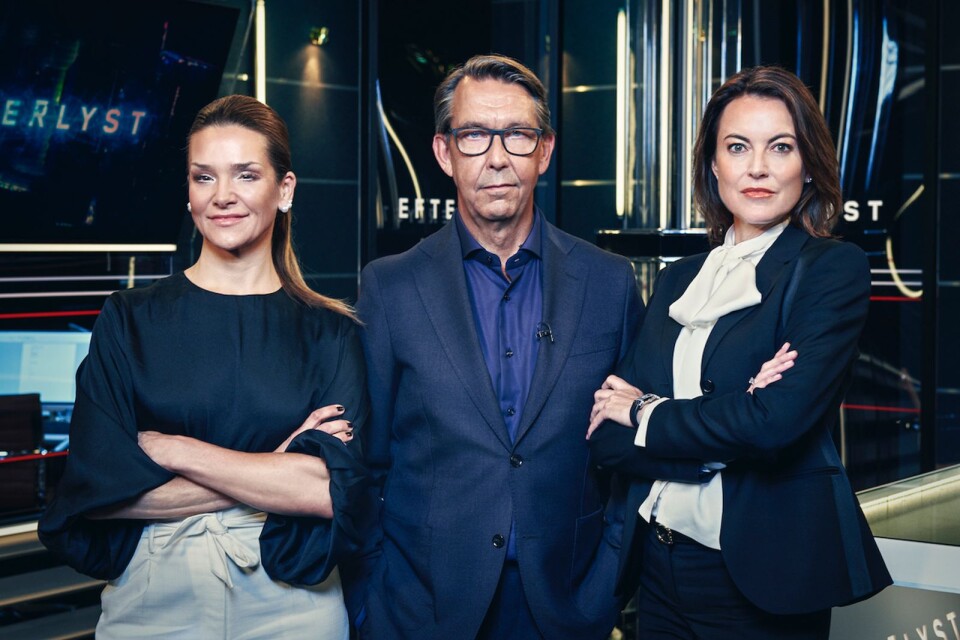 Hasse Aro leder Efterlyst tillsammans med de två experterna Anna Svedin, åklagare, och Hanna Lindblom, advokat.
