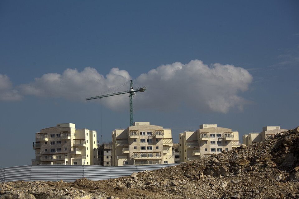 På bilden syns den israeliska bosättningen Modiin Ilit på den ockuperade Västbanken. Bilden är från i januari.