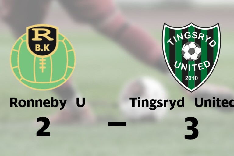 Segerraden förlängd för Tingsryd United FC B – besegrade Ronneby U