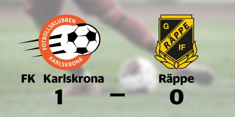 FK Karlskrona vann mot Räppe
