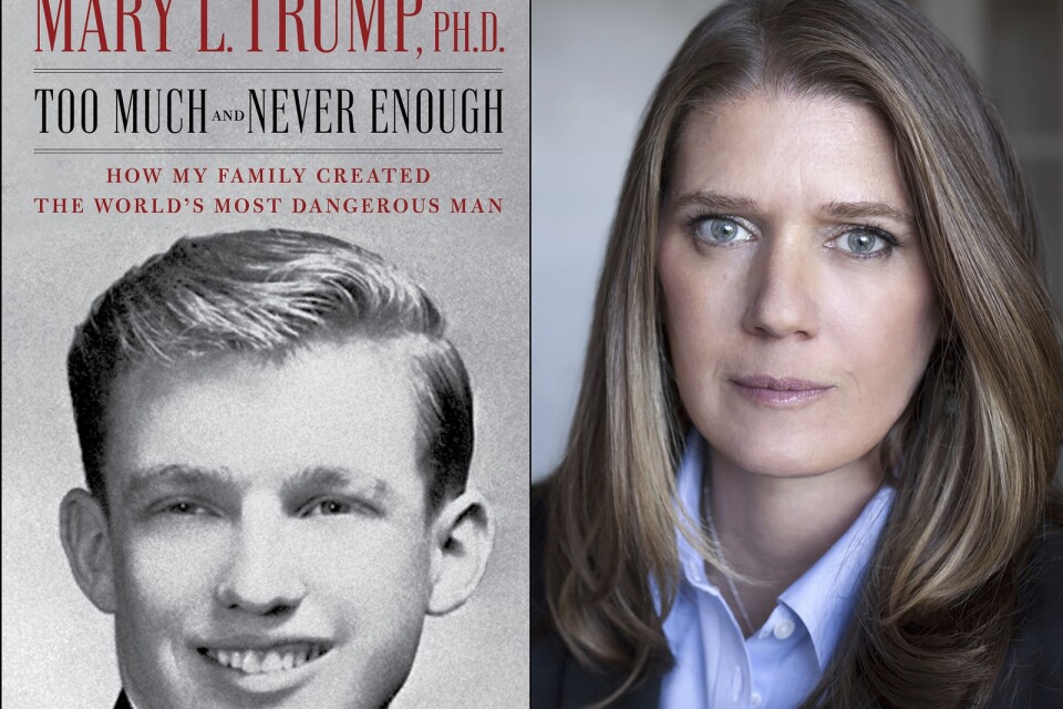 Omslagsfotot till den bok som ges ut i dagarna och som skrivits av Donald Trumps brorsdotter Mary Trump.