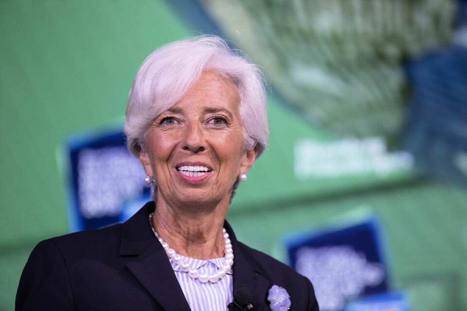 Christine Lagarde tillträdde som ny ECB-chef efter Mario Draghi den 1 november i år. Arkivbild