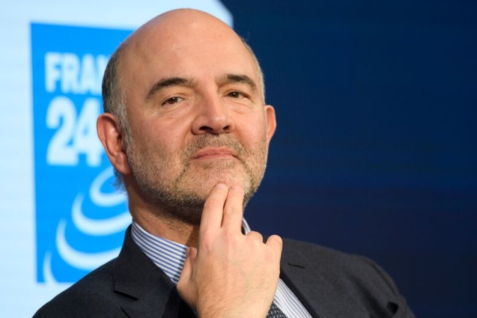 EU:s finanskommissionär Pierre Moscovici tror på ett starkt 2018. Arkivfoto.