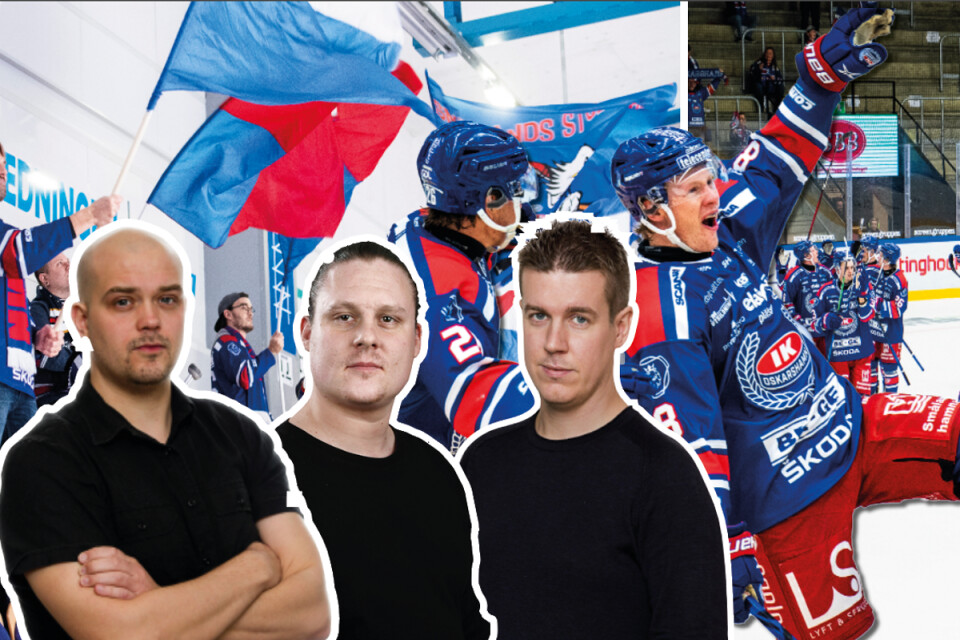 Oskarshamns-Tidningens Christian Gustafsson, Jesper Hallberg och Johnny Larsson ser fram emot en intensiv hockeysäsong och att ge alla läsare ännu mer om IKO.