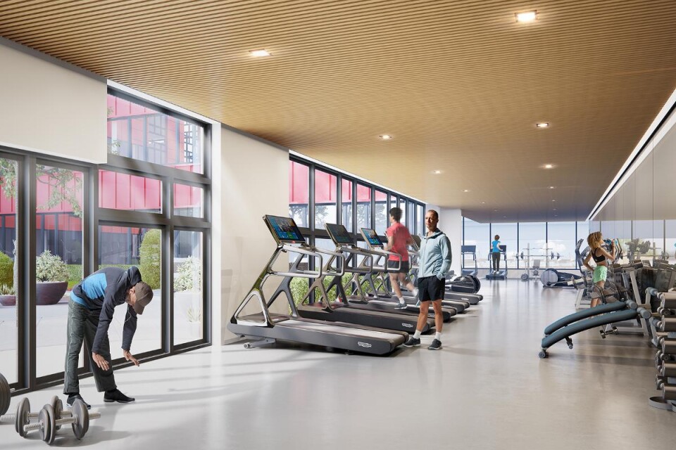 “Personalen kommer att kunna träna på gymmet”, säger Marika Sengoltz, kontorschef på EY Växjö.