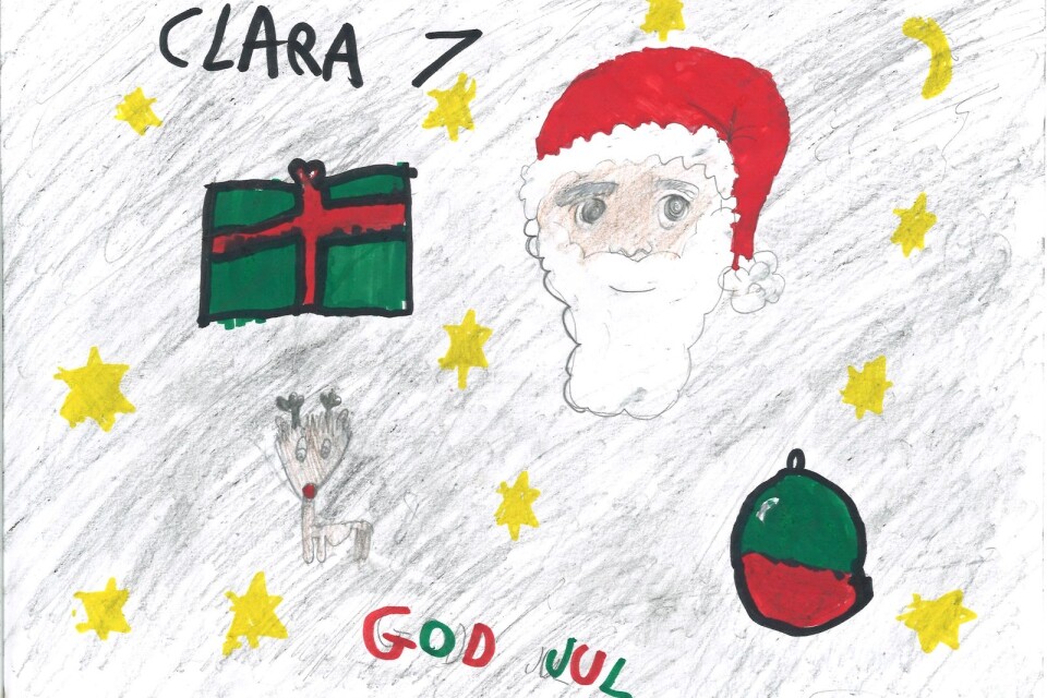 Clara Eklund, 7 år i Tjureda har skickat in den här fina teckningen.