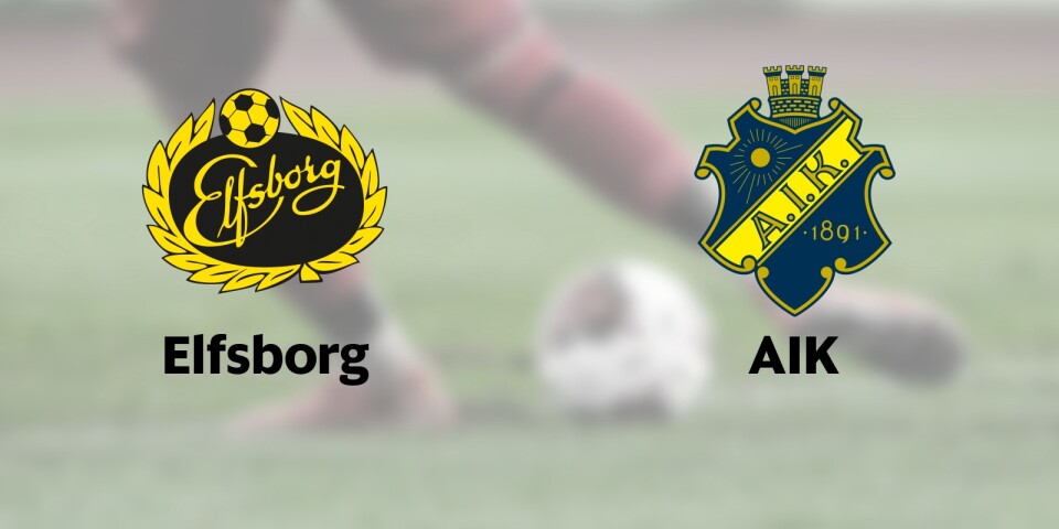 Elfsborg möter AIK hemma