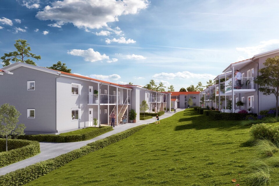 Här är Karlskronahems nya bostäder i Nättraby.