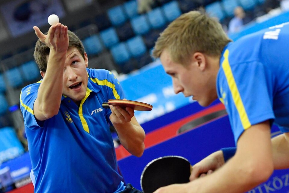 Kristian Karlsson och Mattias Karlsson. Foto: Tibor Illyes/AP/TT