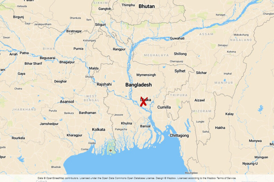 Bangladeshs huvudstad Dhaka.