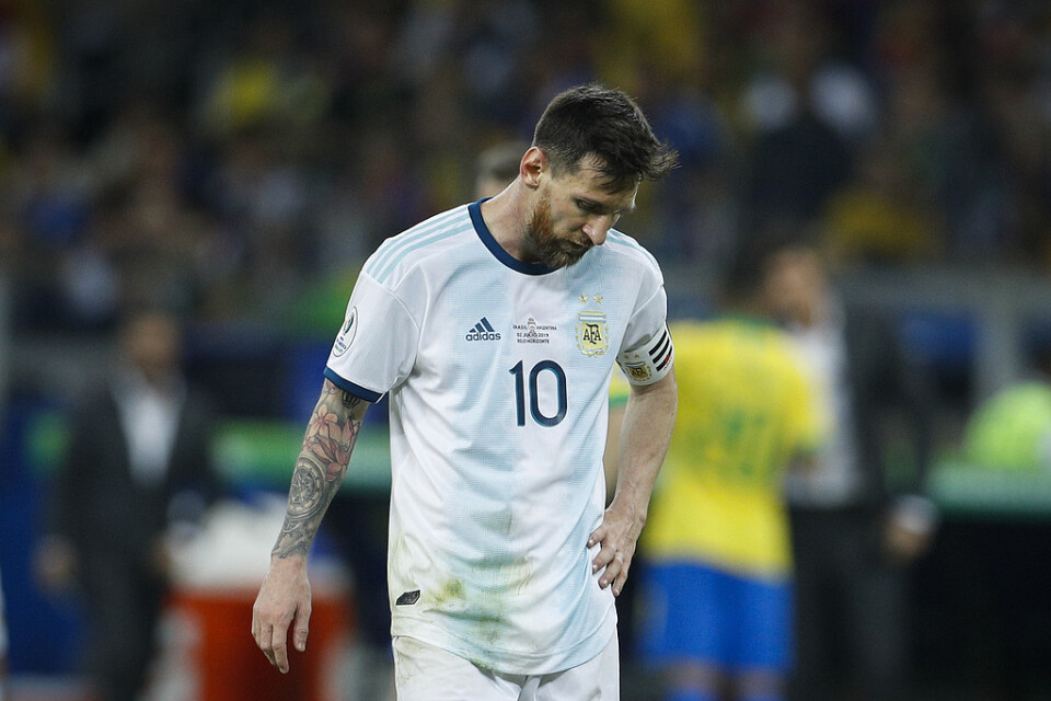 Lionel Messi var rasande efter Argentinas semifinalförlust mot Brasilien i Copa América.