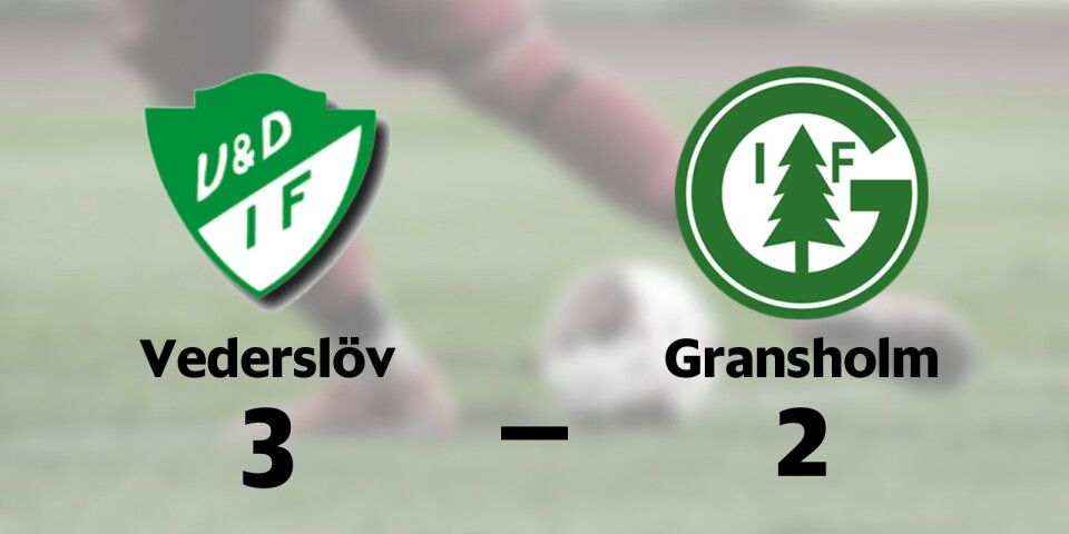 Gransholm får fortsätta jaga seger efter förlust mot Vederslöv