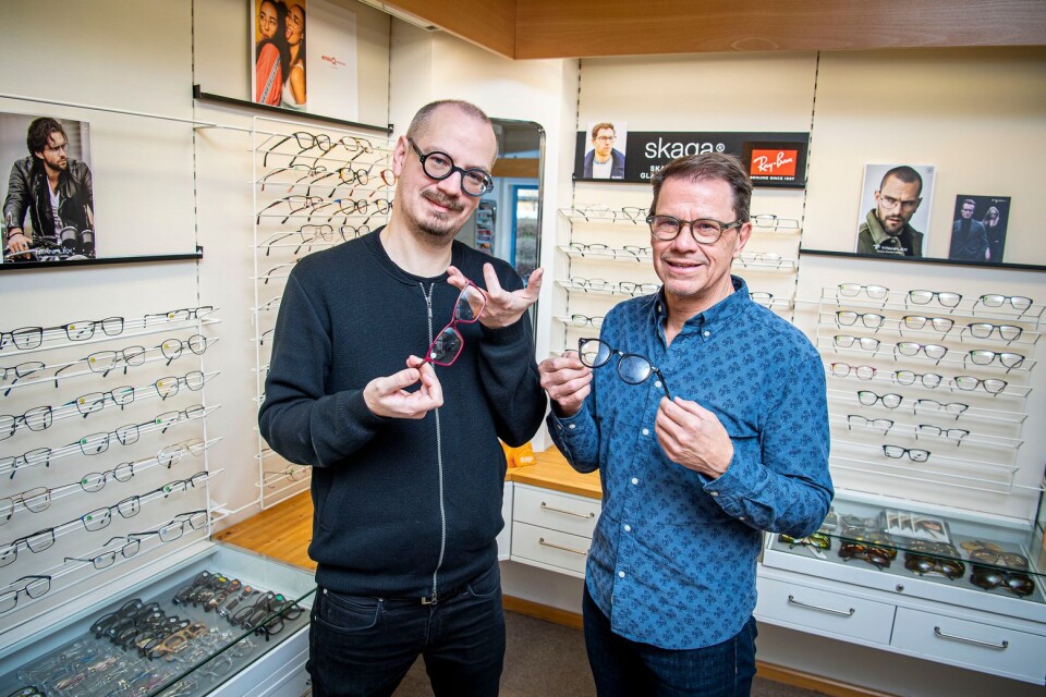 Robert Ekelund och Magnus Andersson är optiker på Eye do och Lyckeby optik.