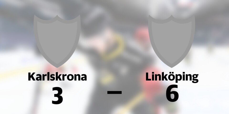 Karlskrona föll mot Linköping på hemmaplan