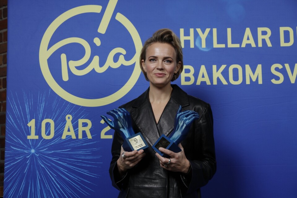 Josephine Bornebusch vann två priser på Ria-galan.