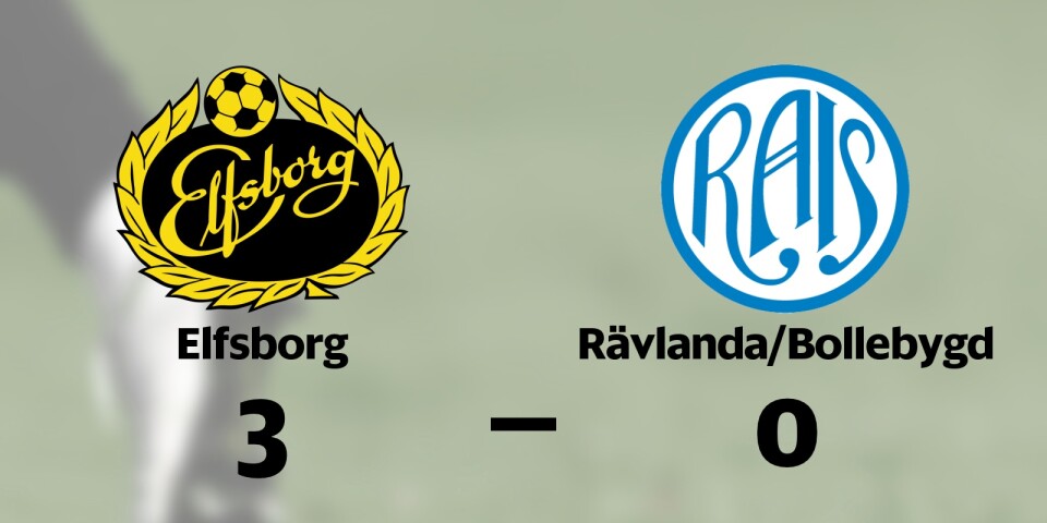 Elfsborg segrare efter walk over från Rävlanda/Bollebygd