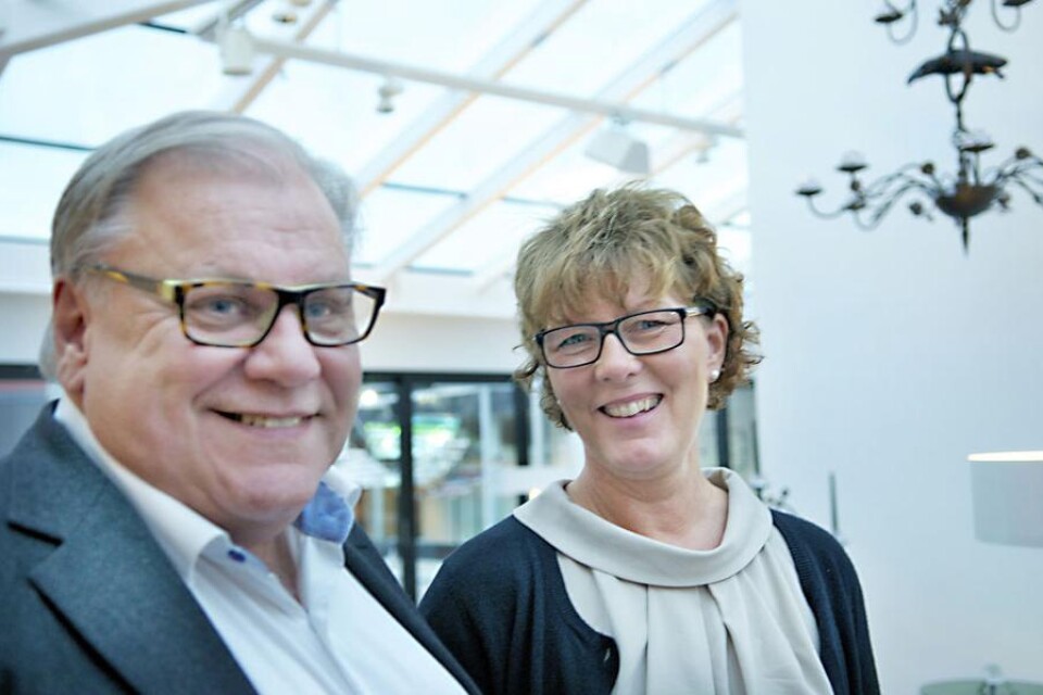 gemensamt mål Landshövdingarna Stefan Carlsson och Kristina Alsér ska jobba mot ett gemensamt mål. Foto: Sif Erlandsson