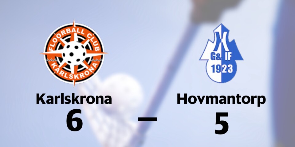FBC Karlskrona vann mot Hovmantorps GoIF