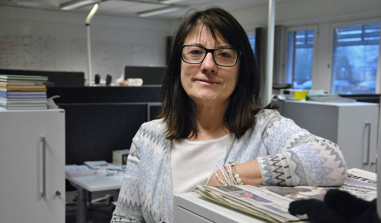 Maja Ögren Andersson, stjärnreporter på Norra Skåne, går i pension. Foto: Kristina Höjendal
