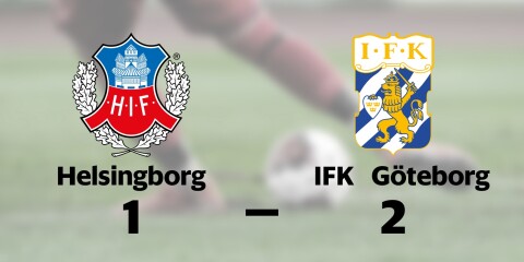 Helsingborgs IF förlorade mot IFK Göteborg