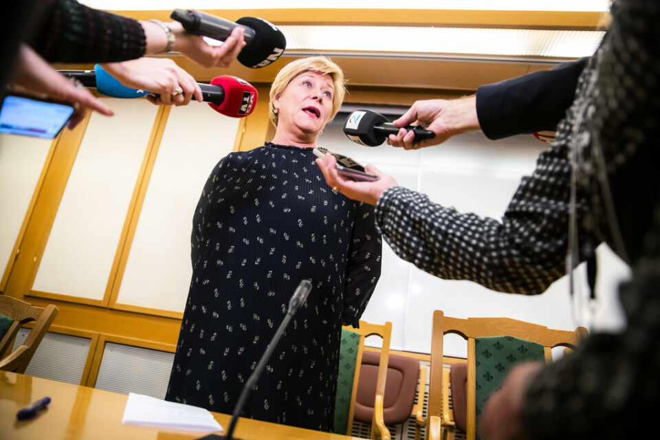 Fremskrittspartiets ledare Siv Jensen kräver mer genomslag i regeringssamarbetet efter ett beslut om att hämta hem en kvinna med barn från Syrien.