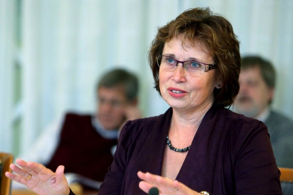 Gudrun Brunegård (KD), oppositionsråd med ansvar för hälso- och sjukvårdsfrågor.
