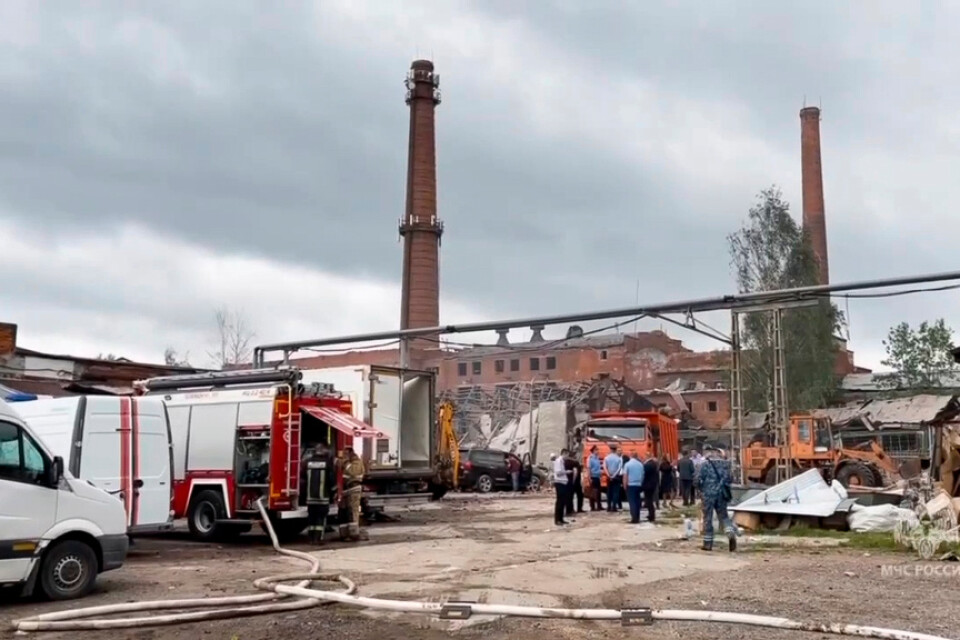 Explosionen inträffade på ett större fabriksområde i Sergijev Posad norr om Moskva.