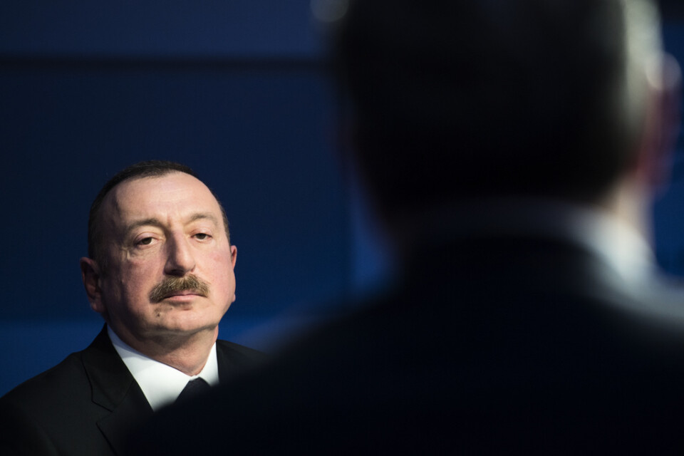 Ilham Aliyev, president i Azerbajdzjan, kritiseras regelbundet för förföljelse av oliktänkande. Arkivbild.