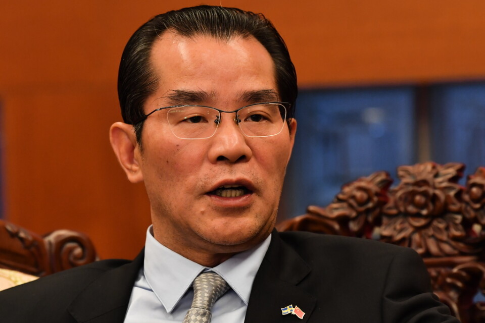 Kinas ambassadör Gui Congyou hotar med handelskonsekvenser för Sverige. Arkivbild.