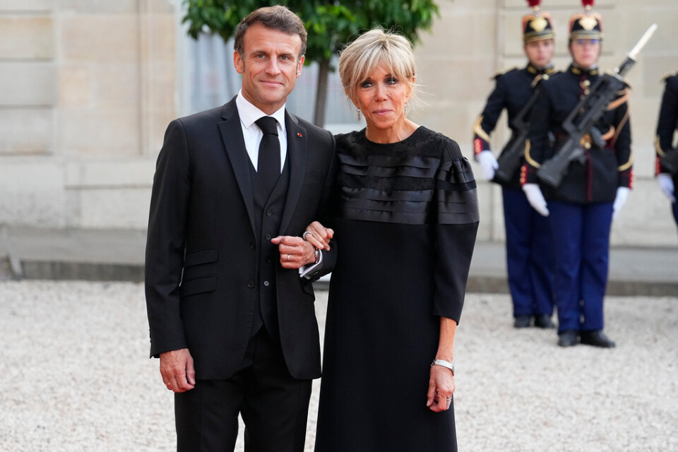 Frankrikes president Emmanuel Macron kommer till Sverige tillsammans med sin hustru Brigitte Macron. Arkivbild.