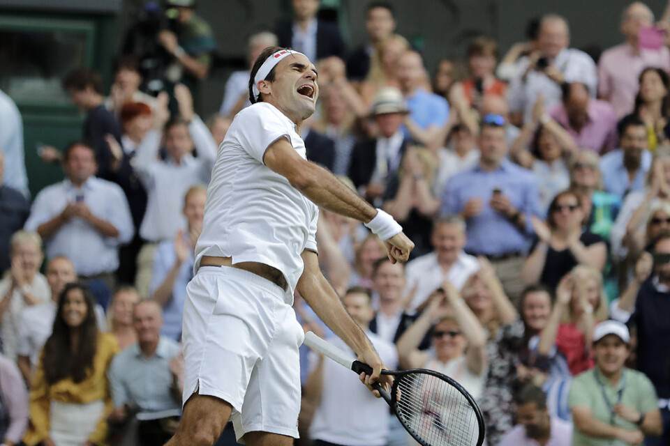 Roger Federer möter Novak Djokovic i Wimbledon-finalen. Arkivbild.