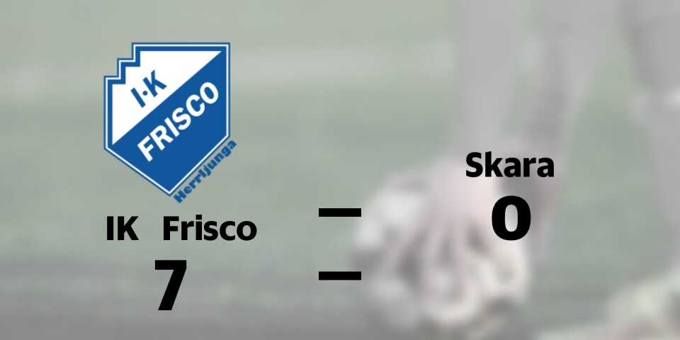 IK Frisco vann mot Skara FC