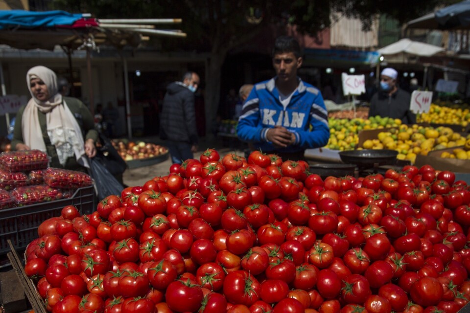 Export av frukt och grönsaker från Libanon stoppas av Saudiarabien. Arkivbild.