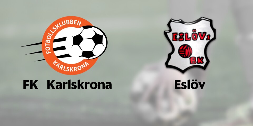 FK Karlskrona och Eslöv möts i sista omgången